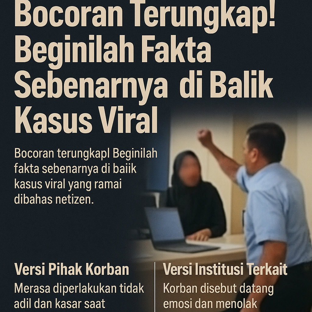 Bocoran Terungkap! Beginilah Fakta Sebenarnya di Balik Kasus Viral