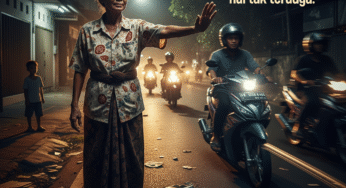Emak-Emak Nekat Hentikan Balapan Liar Demi Hal Tak Terduga!