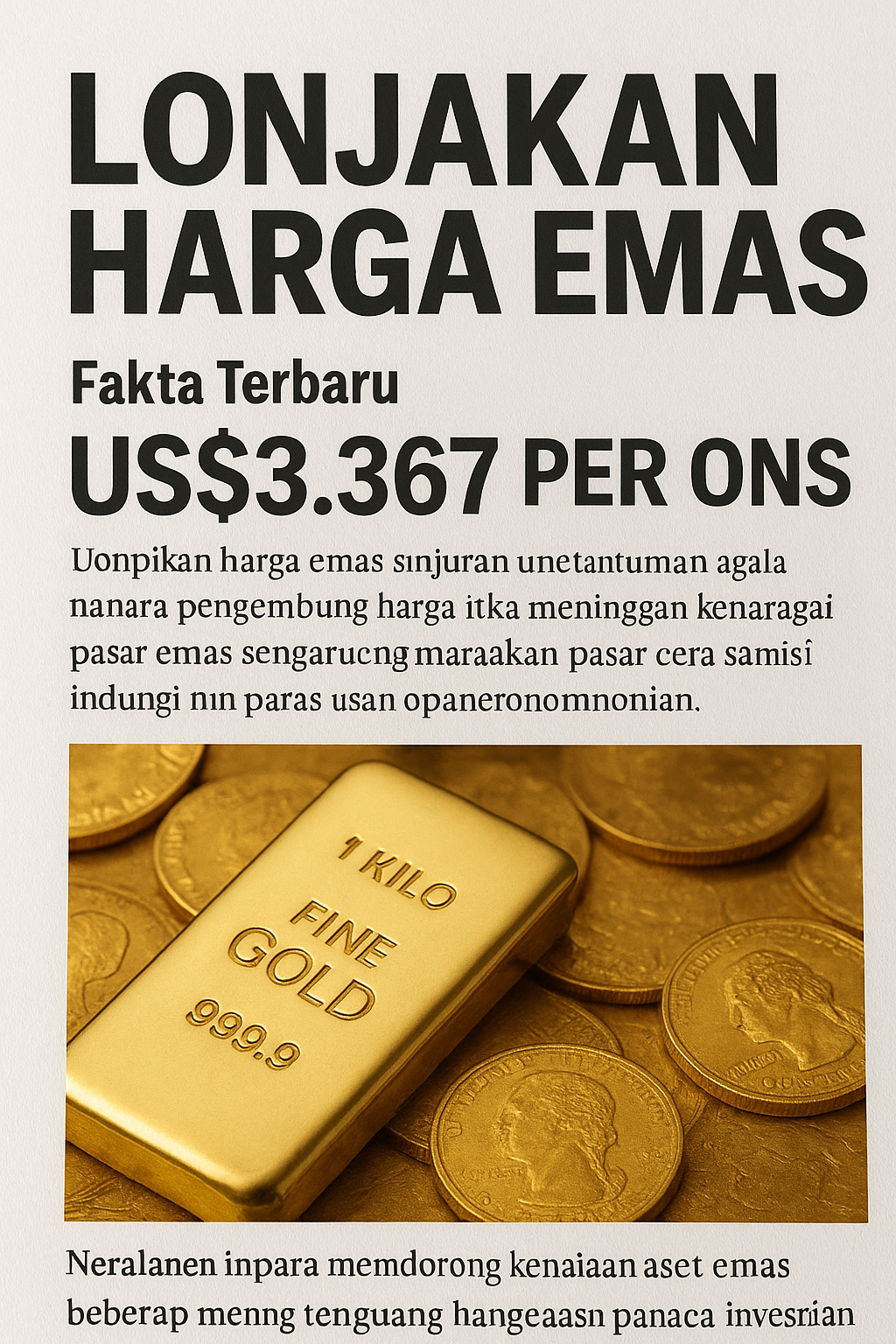 Harga Emas Melonjak Lagi