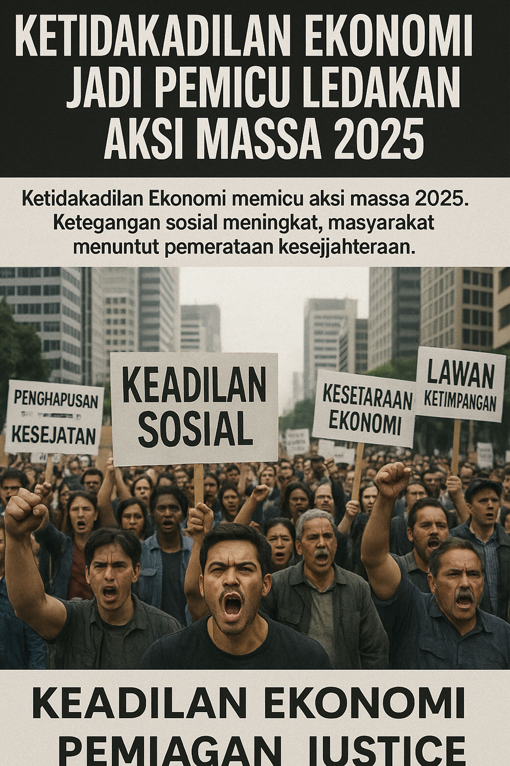 Ketidakadilan Ekonomi Memicu Gelombang Aksi Massa 2025