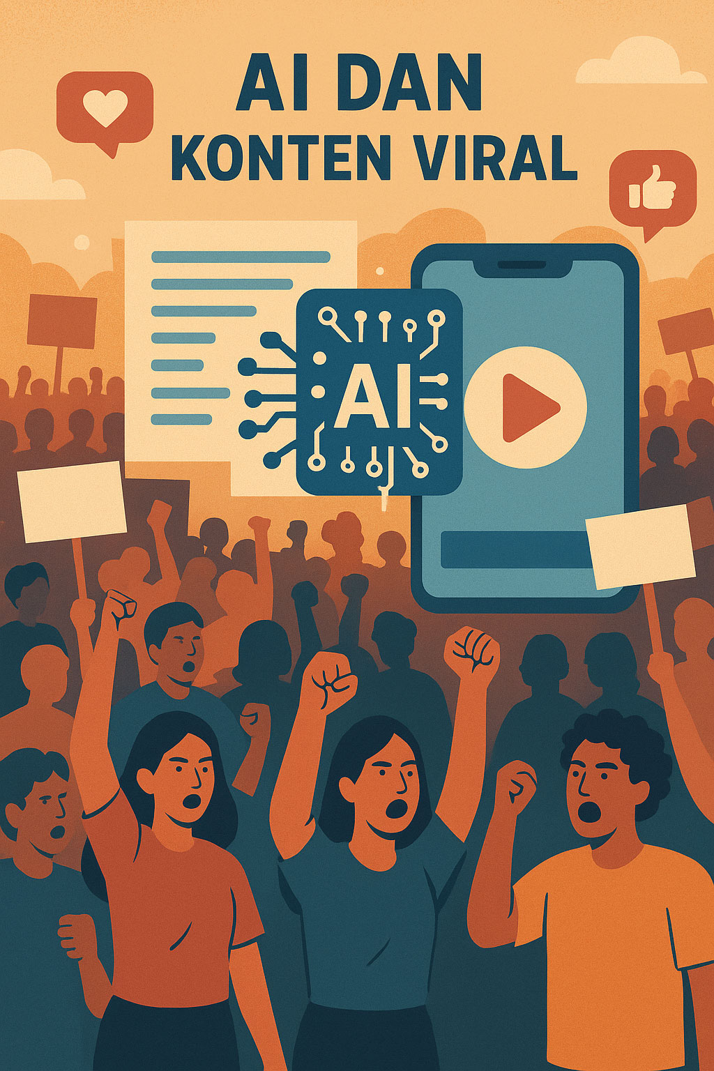 AI dan Konten Viral Risiko Teknologi di Tengah Protes Nasional