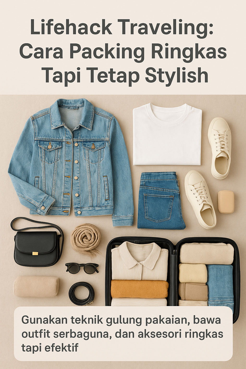 Lifehack Traveling: Cara Packing Ringkas tapi Tetap Stylish
