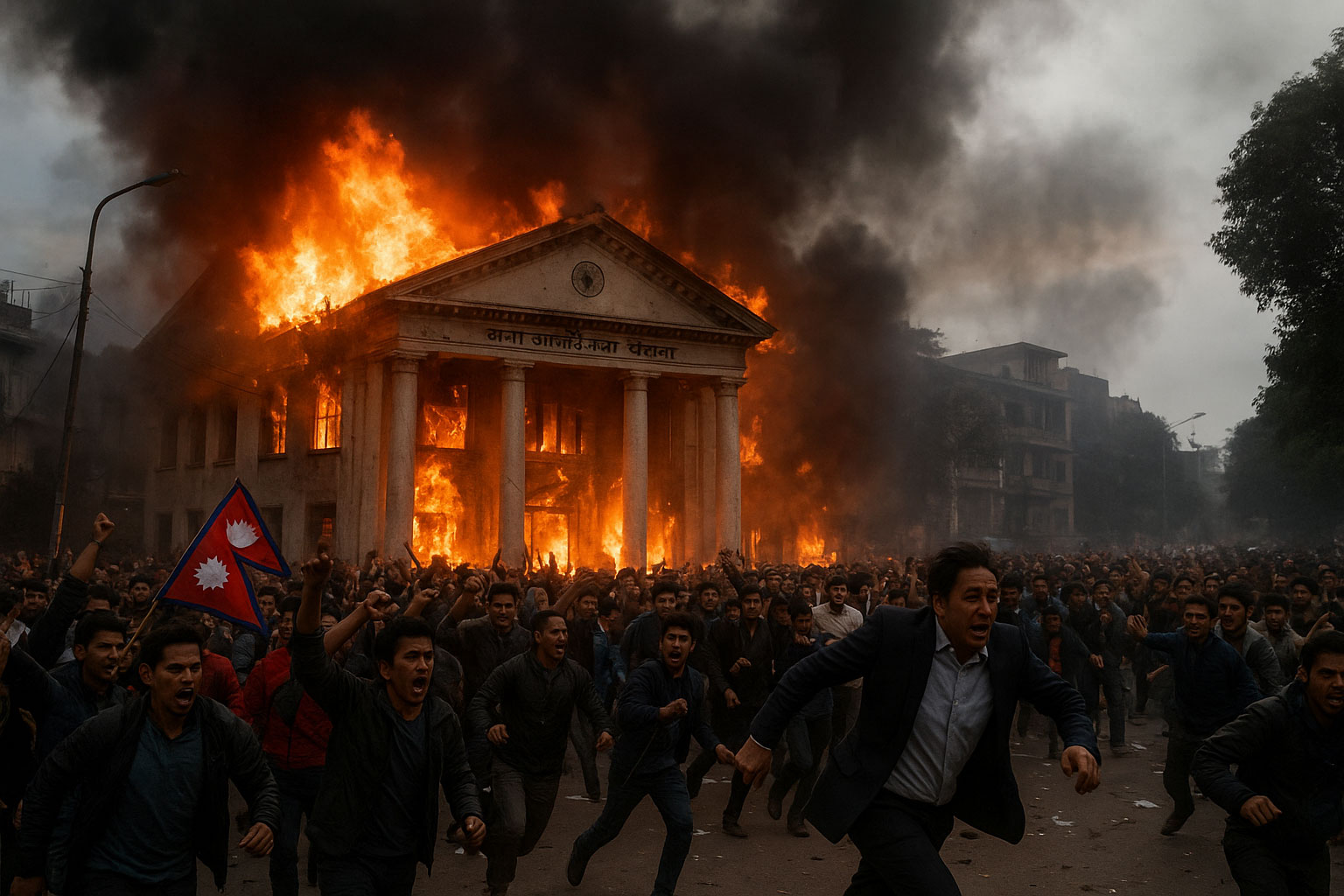 Pemerintahan Nepal Ambruk, DPR Dibakar & Menteri Diburu Masa
