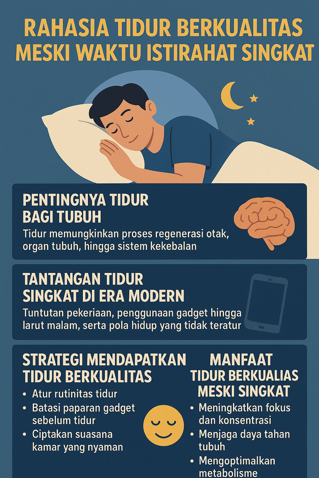 Rahasia Tidur Berkualitas Meski Waktu Istirahat Singkat