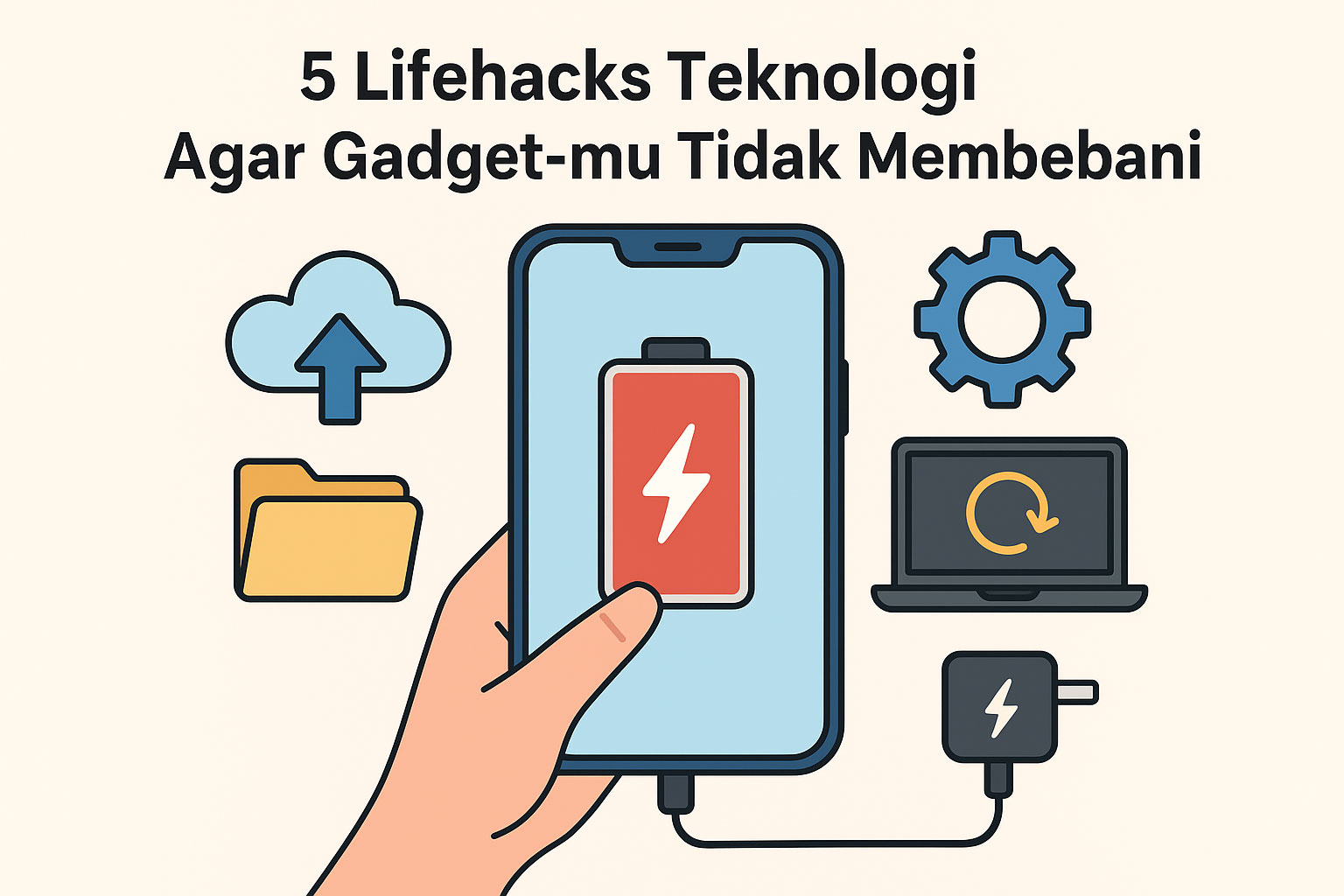 5 Lifehacks Teknologi Agar Gadget-mu Tidak Membebani