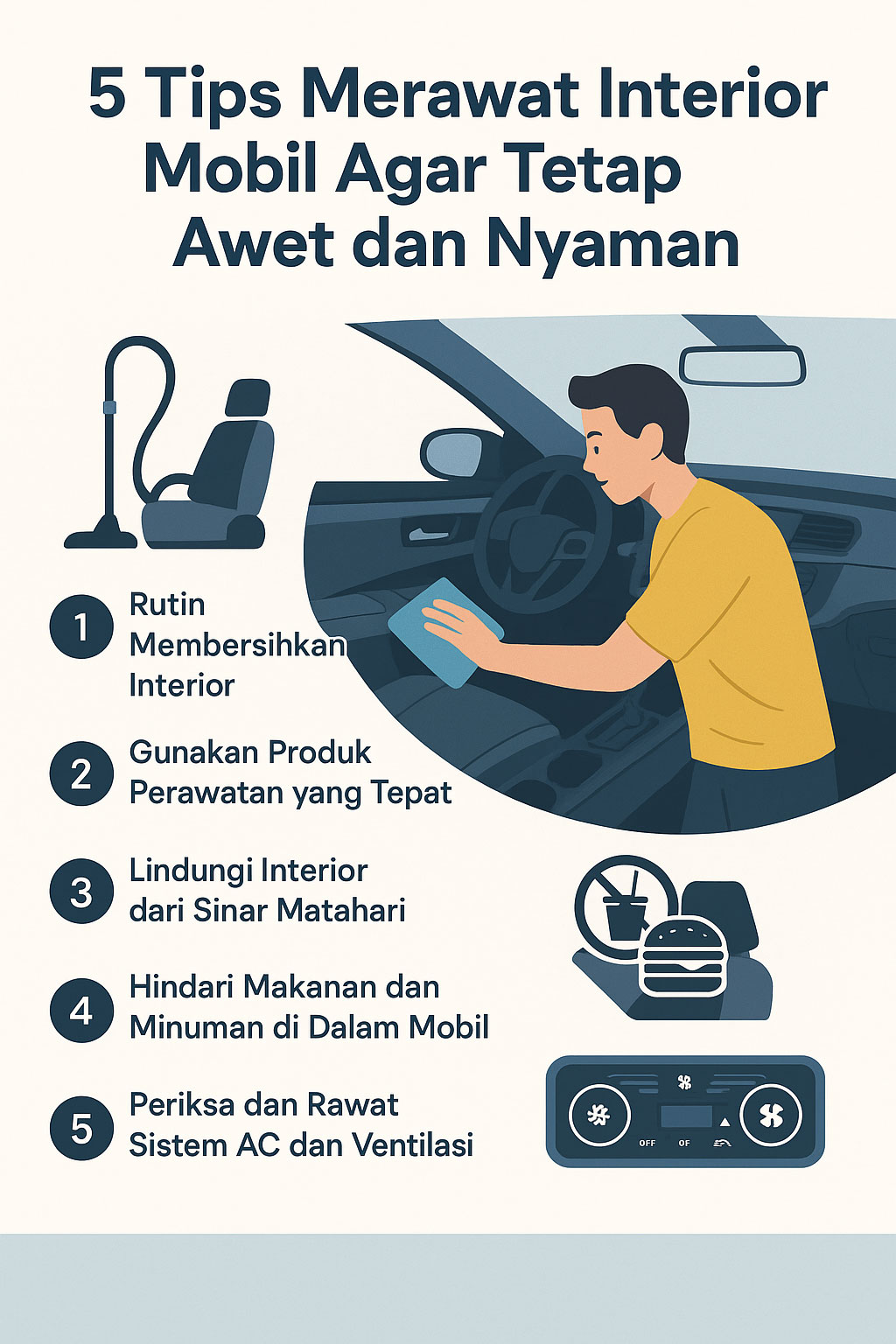 5 Tips Merawat Interior Mobil Agar Tetap Awet dan Nyaman